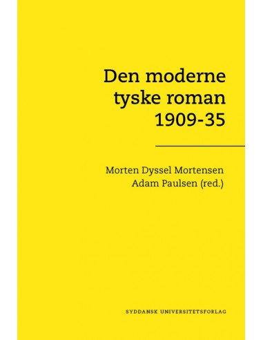 Den moderne tyske roman 1909-35