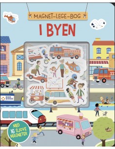 Magnet-lege-bog: I byen