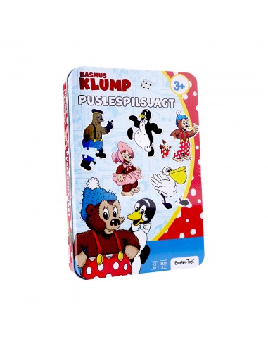 Rasmus Klump - Puslespil i tin æske