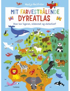 Mit farvestrålende dyreatlas