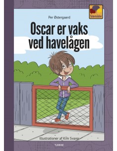 Oscar er vaks ved havelågen
