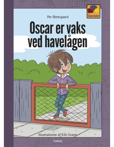 Oscar er vaks ved havelågen