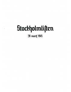 Stockholmlisten