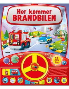 Her kommer brandbilen - med...