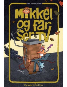 Mikkel og far ser TV