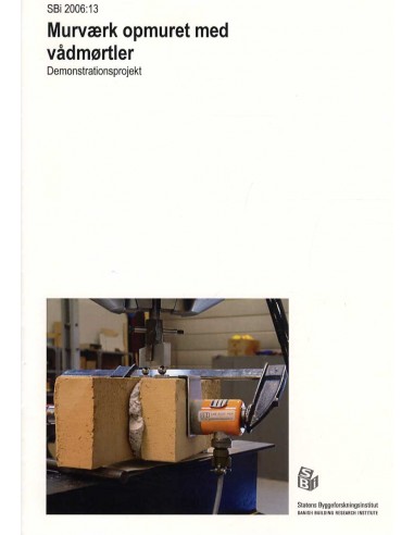 Murværk opmuret med vådmørtler
