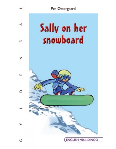 Sally on her snowboard