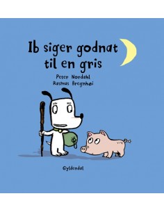 Ib siger godnat til en gris