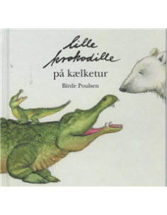 Lille krokodille på kælketur