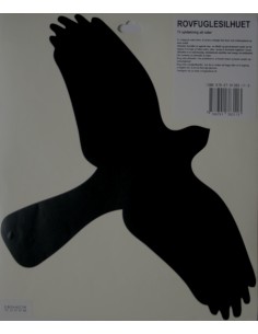 Rovfuglesilhuet (sort)