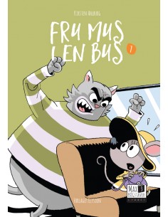Fru Mus i en bus