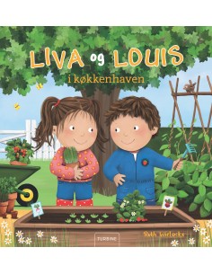 Liva og Louis i køkkenhaven