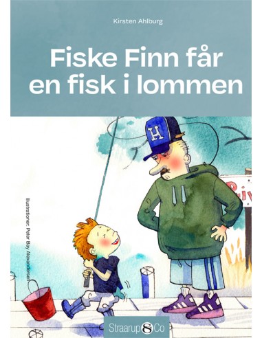 Fiske Finn får en fisk i lommen