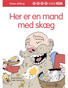 Her er en mand med skæg