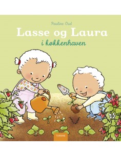 Lasse og Laura i køkkenhaven