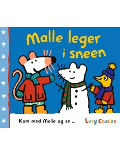 Malle leger i sneen