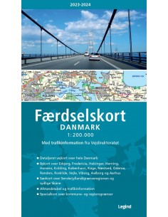 Færdselskort Danmark 2023-2024