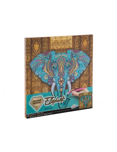 Diamond art på lærred - Elefant, 30 x...