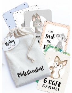 Milepælskort til baby