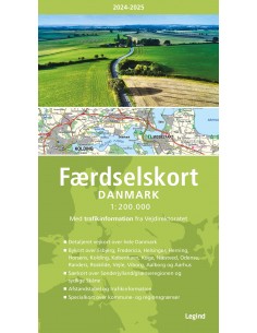 Færdselskort Danmark 2024-2025