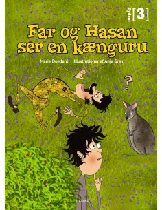 Far og Hasan ser en kænguru