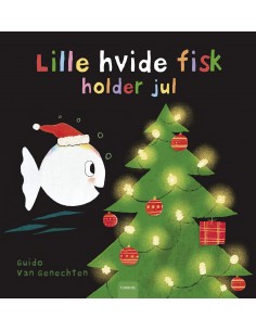 Lille hvide fisk holder jul