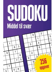 Sudoku - Middel til svær,...