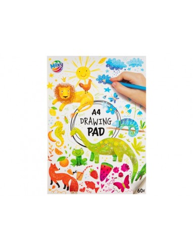 Tegneblok A4 hvid, 60 ark