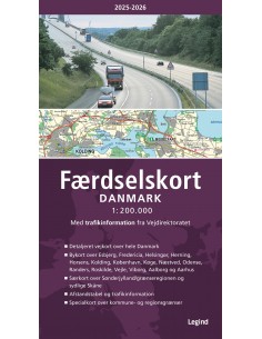 Færdselskort Danmark 2025-2026