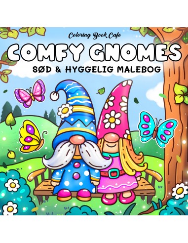 Malebog: Comfy Gnomes - Cozy Coloring