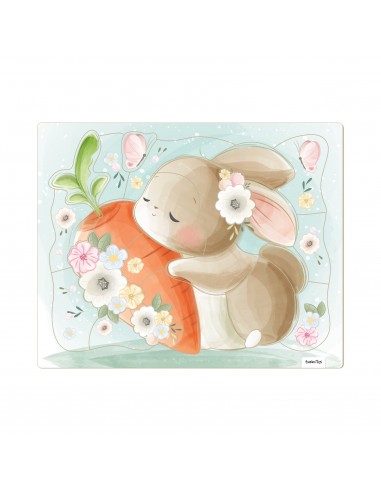 Indrammet Pap Puslespil - Kanin - 26...