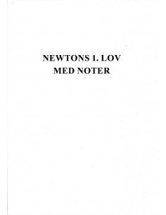Newton 1 med noter