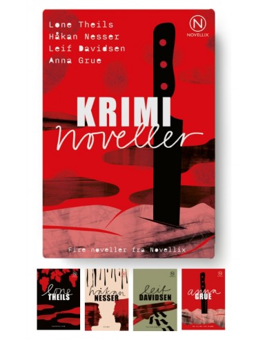 Gaveæske med fire kriminoveller Gaveæske med fire kriminoveller