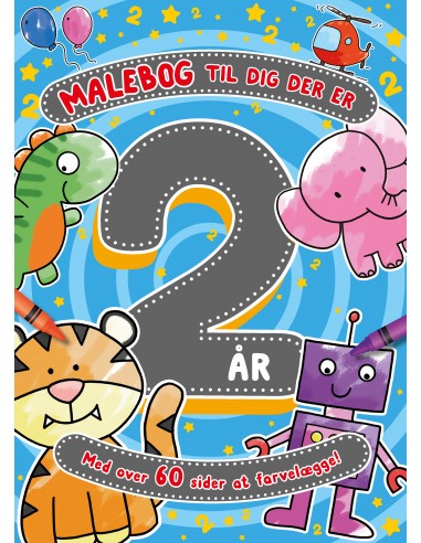 Malebog til dig der er 2 år
