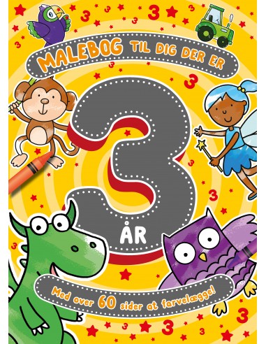 Malebog til dig der er 3 år