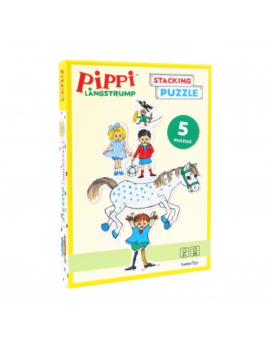 Pippi Langstrømpe - Stabelpuslespil