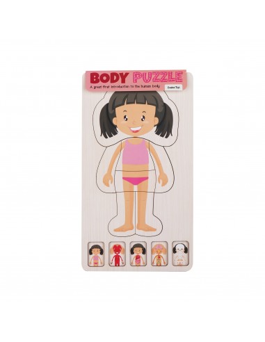 Krop Træpuslespil med Lag – Pige