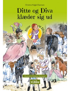 Ditte og Diva klæder sig ud