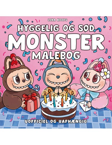 Hyggelig og sød monster malebog -...