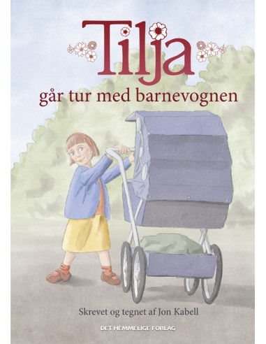 Tilja går tur med barnevognen