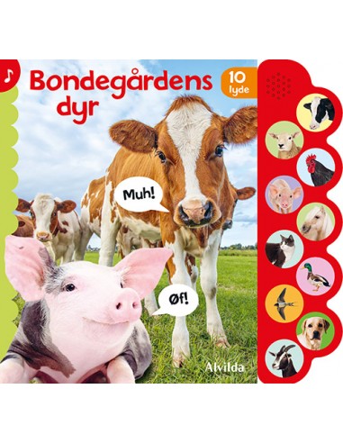 Bondegårdens dyr (med 10 lyde)