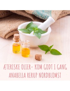 Æteriske olier, display med...