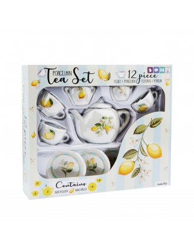 Porcelæn Tesæt - 12 dele - Citron Tema