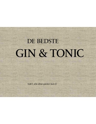 De bedste gin og tonic