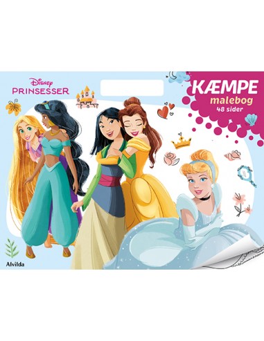 Disney Prinsesser - KÆMPE malebog...