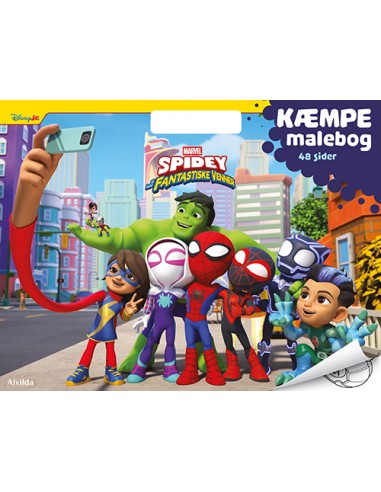 Marvel - Spidey – KÆMPE malebog...